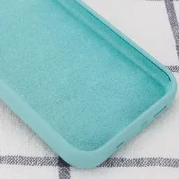 Чохол Silicone Case Full Protective (AA) NO LOGO для Apple iPhone X / XS (5.8) Бірюзовий / Marine Green - мініатюра 3