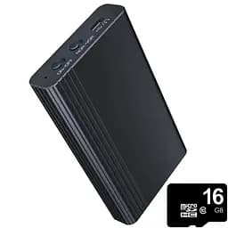 Цифровий диктофон із великим часом роботи до 500 годин Sttwunake L1 з пам'яттю 16 Гб (100431-16)