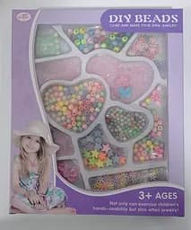 Набор бисера и бусин ZQ2028-F в коробке 24,5*29,5*3,6см (6968129401754) Фиолетовый