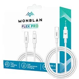 Кабель Monblan Flex Pro C1 Series USB-C to Lightning 30W 1.2м White [160748]