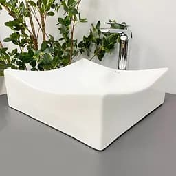 Умивальник VBI Viareggio S white накладний VBI-016200, Білий - мініатюра 5
