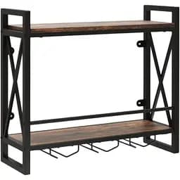 Настенный винный стеллаж Costway Lagom в стиле Loft