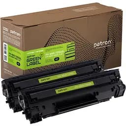 Картридж Patron HP LJ CE285A/CANON 725 GREEN Label (DUAL PACK) (PN-85A/725DGL)