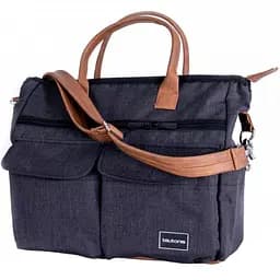 Сумка для мами Teutonia Melange Black, чорно-синя