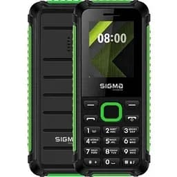 Телефон Sigma mobile X-style 18 Track захищений чорний із зеленим (4827798854433)