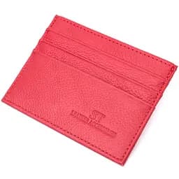 Яскравий кард-кейс із натуральної шкіри ST Leather 22445 червоний