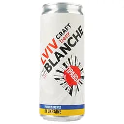 Пиво Правда Lviv Blanche светлое нефильтрованное 5.2% 0.33 л ж/б (912529)