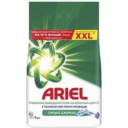 Пральний порошок Ariel Аква-Пудра Гірське Джерело 37 циклів 5 кг 