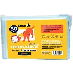 Пелюшки для тварин Smartis щоденні 60х90 см 30 шт.