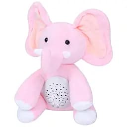 Ночник детский HB 0044 ABCDE Слоник розовый с проекцией таймером и успокаивающими мелодиями