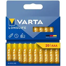 Батарейки Varta Longlife Alkaline AAA 20 шт. (4103101720)