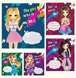 Тетради ученические 24 листа линия Тверда 32301 Super Girls,20 шт. в упаковке