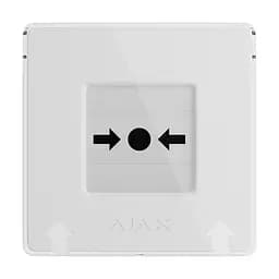Бездротова кнопка для активації пожежної тривоги вручну Ajax ManualCallPoint White Jeweller (26-00665) - мініатюра 2