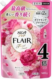 Японський кондиціонер для білизни Kao Humming Flair Floral Sweet солодкий квітковий аромат 1400 г (поповнення)