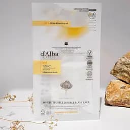Маска для обличчя d'Alba White Truffle Double Mask Pack з екстрактом білого трюфеля та гіалуроновою кислотою 2.5 г + 30 г (DLB082) - мініатюра 2