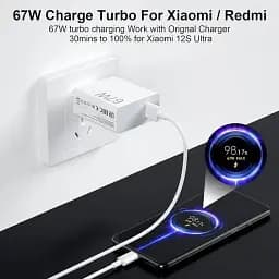 Мережевий зарядний пристрій XiaomiXiaomi 67W HyperCharge (Type-A) BHR07SKEU White - мініатюра 4