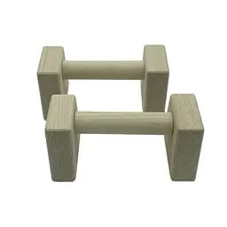 Паралетси, упори для віджимання дерев'яні Wood Gym Push Up NE-WD-20 з бука 20 см 2 шт - мініатюра 2