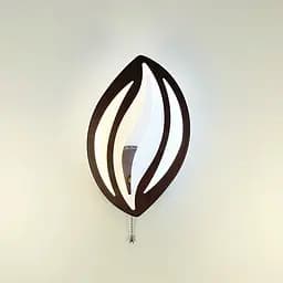 Бра LED у формі пелюстки кольору coffee Line F 2325/1 CF - мініатюра 3