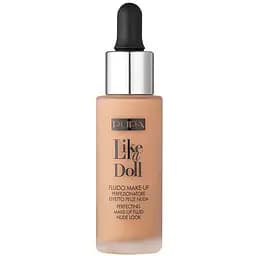 Жидкая тональная основа Pupa Like a Doll Perfecting Make-up Fluid Nude Look тон 030 (Natural Beige) 30 мл