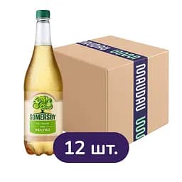 Упаковка сидру Somersby Яблуко 4.7% 11.4 л (0.95 л х 12 шт.)