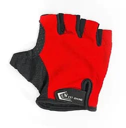 Велоруковицы West Biking с короткими пальцами XXL Black-Red (G0001100)