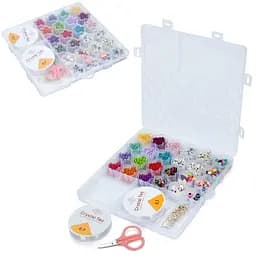 Набор бисера для изготовления креативных аксессуаров A103-15E, нити, бусины