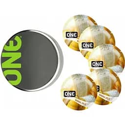 Презервативы One Flavor Waves Банановый сплит желтые 5 шт. в кейсе (ROZ6501051999)