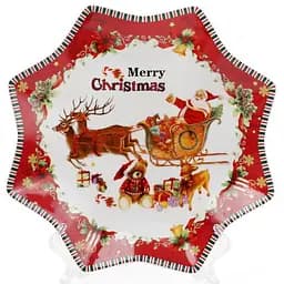 Тарелка BonaDi фарфоровая С Рождеством! Ø25 см kuh0007143
