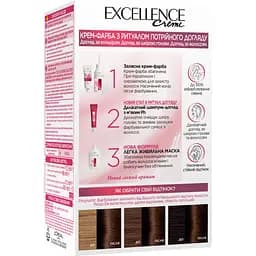 Стійка крем-фарба для волосся L'Oreal Paris Excellence Creme відтінок 400 каштановий 192 мл  - мініатюра 2