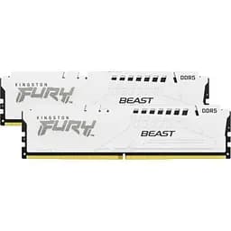 Модуль пам'яті для комп'ютера DDR5 32GB (2x16GB) 5600 MHz Beast White Kingston Fury (ex.HyperX) (KF556C36BWEK2-32) - мініатюра 8