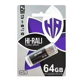 Флеш-накопичувач USB 64GB Hi-Rali Corsair Series Black (HI-64GBCORBK) - мініатюра 3