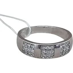 Срібне кільце Агні УАЙТ ДРІМ з фіанітами. 1597/1Р-CZ 17