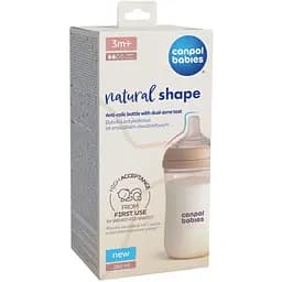 Пляшечка антиколікова Canpol babies Natural Shape з соскою Dual-zone 260 мл (35/401) - мініатюра 5
