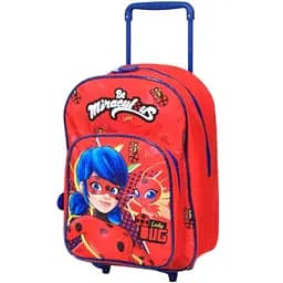 Рюкзак на колесах Perletti Kids Miraculous LadyBug красный (P13119)