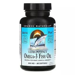 Риб'ячий жир Source Naturals Arctic Pure Omega-3 Fish Oil 850 mg Ultra Potency, 60 капсул