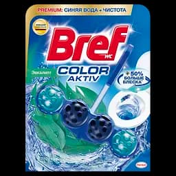 Туалетний блок для унітазу Bref Color aktiv Евкаліпт 50 г (785457)