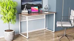 Комп'ютерний стіл Ferrum-decor Майк 75x140x60 білий ДСП Дуб Сонома Труфель 16мм (FRD-101319)