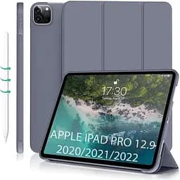 Чохол-книжка BeCover Tri Fold Soft TPU Silicone для Apple iPad Pro 12.9 2020/2021/2022 Purple (711739) - мініатюра 2