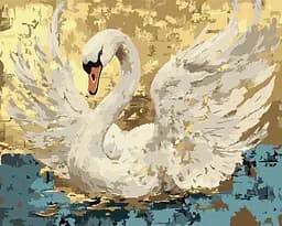 Набір для розпису по номерах Розмах крил, Ideyka, 40x50 см, КНО6737