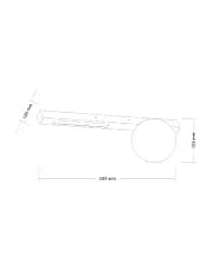 Бра Zuma Line 5905316670747 Lund G9+LED 2x40W+6W 4000K 360Lm IP20 чорний - мініатюра 2