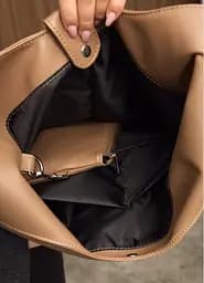 Жіноча сумка Sambag HOBO M кавовий 35 х 40 х 8 см (53200021) - мініатюра 8