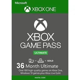 Комплект Xbox Game Pass Ultimate - 36 місяців: Game Pass Console + PC + Core + EA Play (Xbox One/Series + Windows 10/11) для всіх регіонів та країн