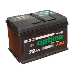 Автомобильный аккумулятор Optima AGM 6СТ-72 12В 72Ач 760А