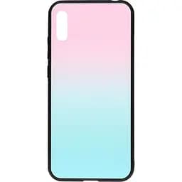 Чохол-накладка Toto Gradient Glass Case HuAwei Y6 2019 Turquoise