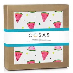 Пелюшки фланелеві Cosas Happy Watermelon 80х100 см, рожеві