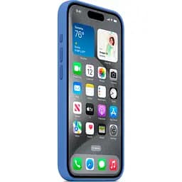 Чохол Silicone Case для Apple iPhone 15 Pro Capri Blue AA [92763] - мініатюра 3