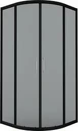 Душевая кабина AM.PM Joy Round 90x90 см без поддона, тонированная, графит