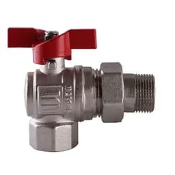 Кран кульовий кутовий з американкою Selba 3/4″ SL1543