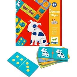 Настільна гра Djeco Дитяче доміно. Кольори тварин (Domino Colours, 28 pcs) (DJ08111)