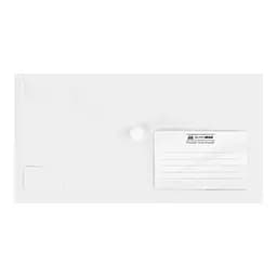 Папка-конверт на кнопке Buromax DL Travel 240x130 мм прозрачная (BM.3938-00)